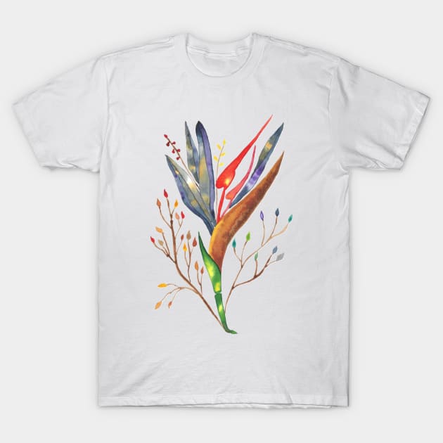 Native Hawaiian Flower T-Shirt by Ramirelli